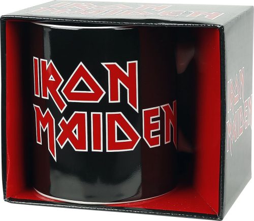 Iron Maiden Iron Maiden Logo Hrnek cerná/cervená/bílá