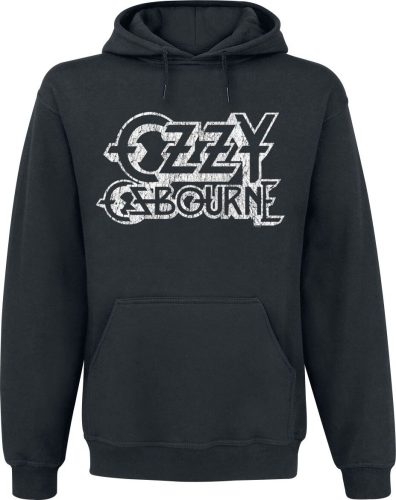 Ozzy Osbourne Vintage Logo Mikina s kapucí černá