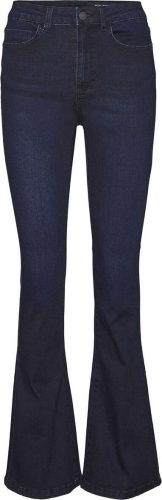 Noisy May Rozšírené džínsy s vysokým pásom Sallie Dámské džíny tmavě modrá