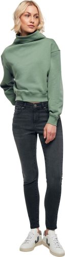 Urban Classics Skinny džínsy se středně vysokým pásem Dámské džíny opraná džínovina