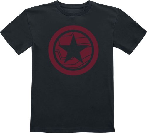 Captain America Kids - Red Shield Logo detské tricko černá