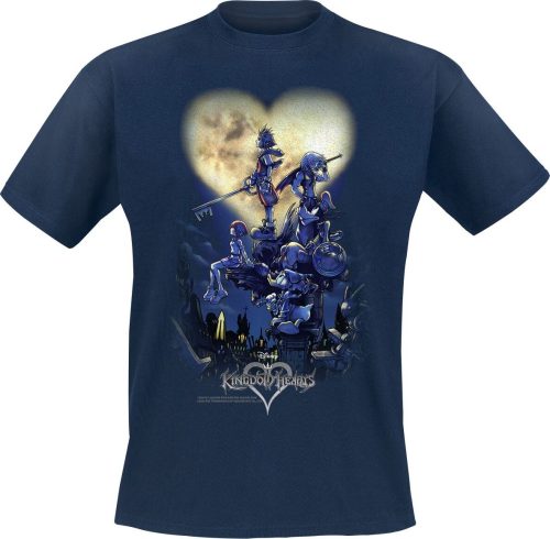 Kingdom Hearts Poster Tričko námořnická modrá