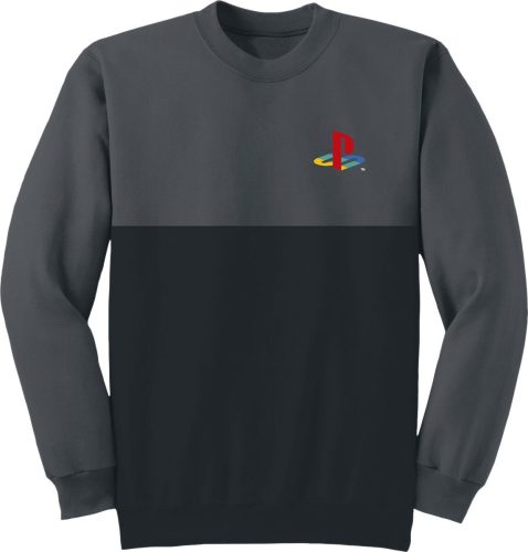 Playstation Classic Logo Mikina šedá/cerná