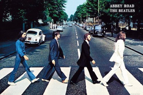 The Beatles Abbey Road plakát vícebarevný