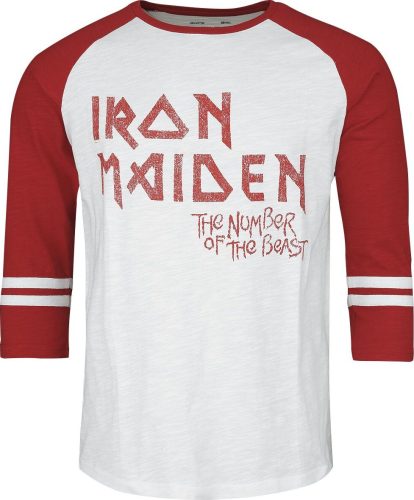 Iron Maiden EMP Signature Collection Tričko s dlouhým rukávem šedobílá/červená