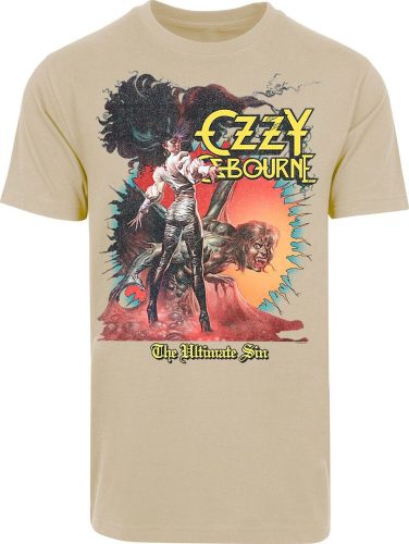 Ozzy Osbourne Ultimate Sin Sunburst Tričko písková