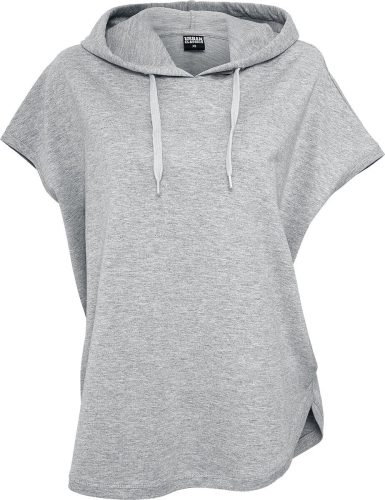 Urban Classics Ladies Sleeveless Terry Hoody Dámské tričko s kapucí šedá