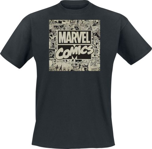 Marvel Comics - Logo Tričko černá