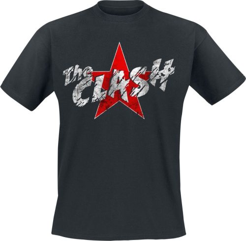 The Clash Star Logo Tričko černá