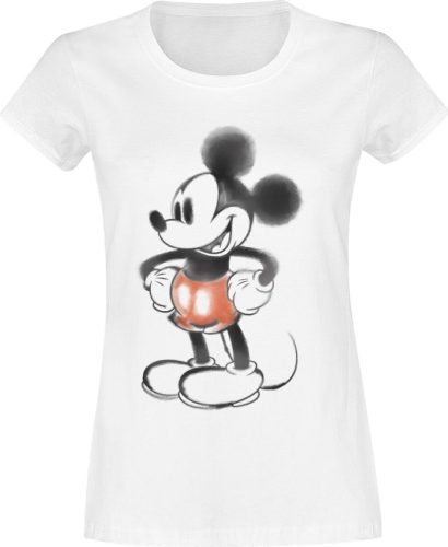 Mickey & Minnie Mouse Micky Dámské tričko bílá