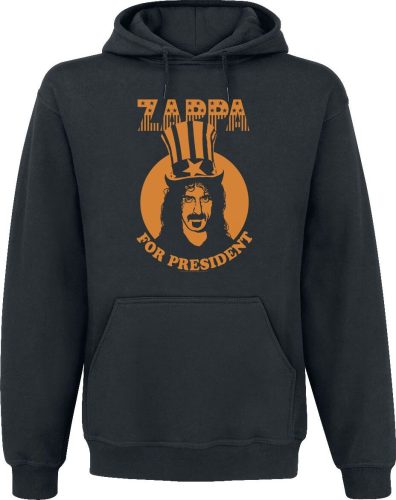Frank Zappa Zappa For President Mikina s kapucí černá