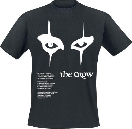 The Crow Eyes Tričko černá