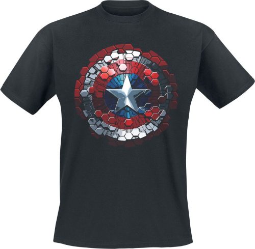 Captain America Civil War - Hex Shield Tričko černá