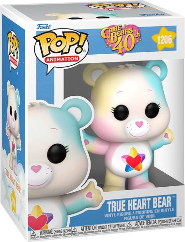 Care Bears Vinylová figurka č. 1206 Care Bears 40th anniversary - True Heart Bear Pop! Animation (s možností chase) Sberatelská postava standard