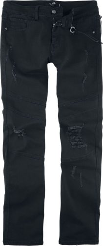 Black Premium by EMP Černé džíny s použitými detaily Kalhoty černá