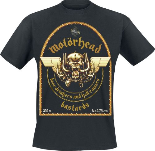 Motörhead Bastards Beer Tričko černá
