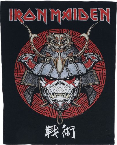 Iron Maiden Senjutsu nášivka na záda cerná/cervená