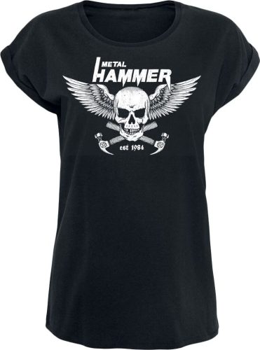 Metal Hammer Logo Skull Dámské tričko černá