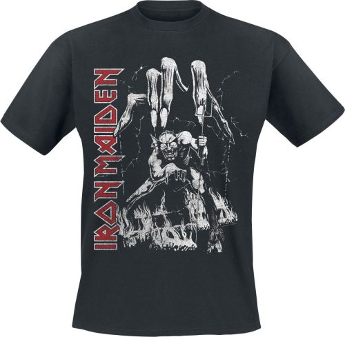 Iron Maiden Eddie Big Hand Tričko černá