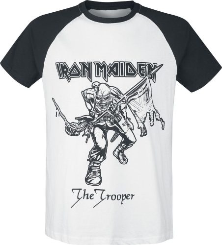 Iron Maiden The Trooper Tričko bílá/cerná