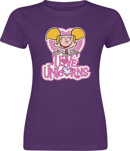 Dexter's Laboratory Dee Dee Love Unicorns Dámské tričko šeríková