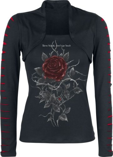 Alchemy England Roses Nest Dámské tričko s dlouhými rukávy černá