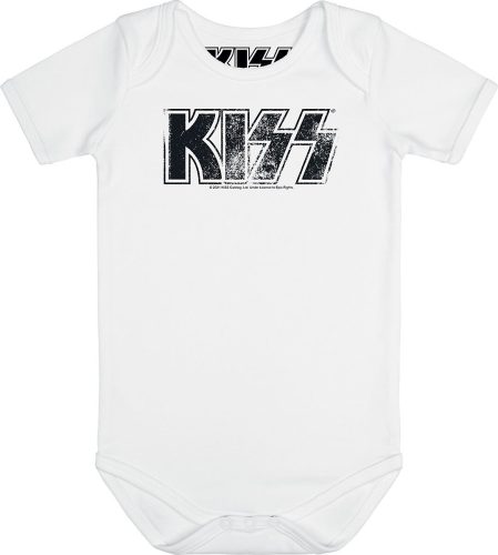 Kiss Metal-Kids - Distressed Logo body bílá