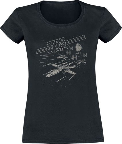 Star Wars Laser Chase Dámské tričko černá