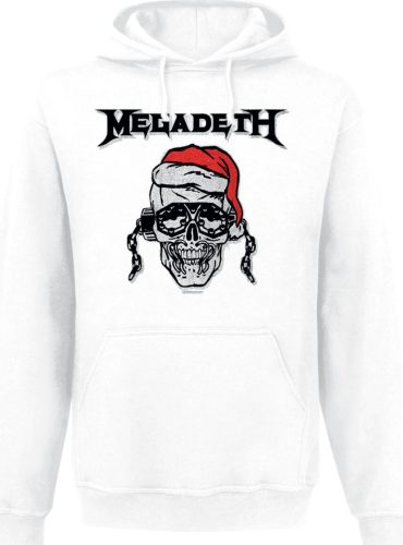 Megadeth Santa Vic Mikina s kapucí bílá