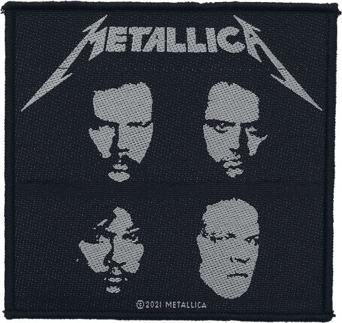 Metallica Black Album nášivka cerná/bílá