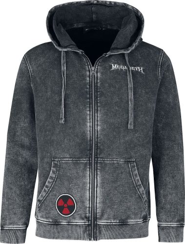 Megadeth EMP Signature Collection Mikina s kapucí na zip šedá