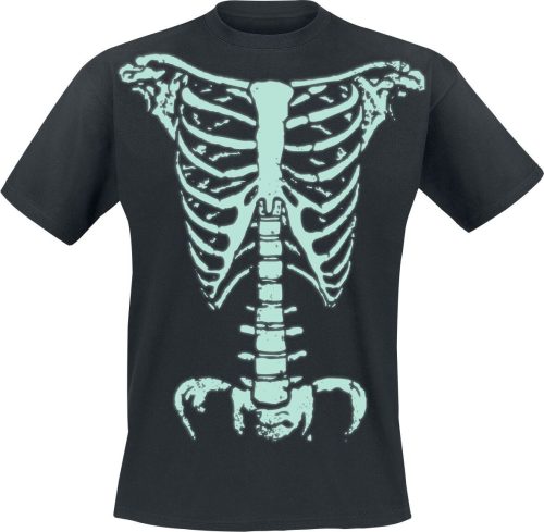 Zábavné tričko Skelett Tričko černá