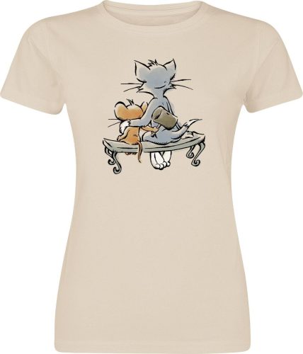 Tom And Jerry Sitting Dámské tričko béžová