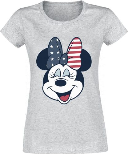 Mickey & Minnie Mouse American Bow Dámské tričko šedá