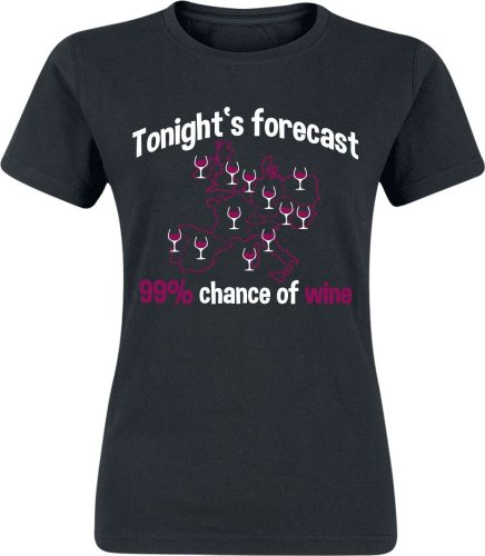 Alcohol & Party Tonight's Forecast Dámské tričko černá
