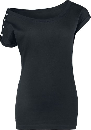 Black Premium by EMP Girl Button Sleeve Shirt Dámské tričko černá
