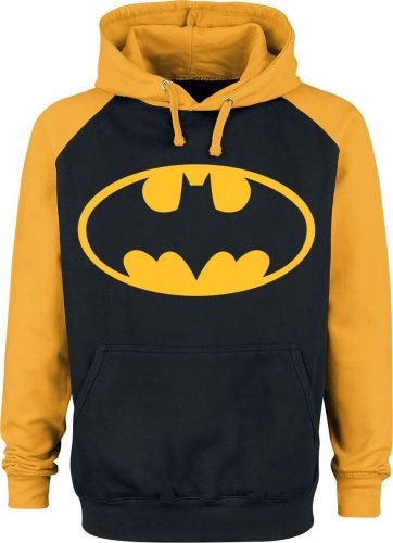 Batman Logo Mikina s kapucí cerná/žlutá
