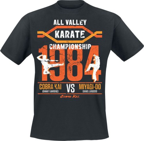 Cobra Kai All Valley Championship Tričko černá