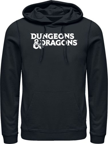 Dungeons and Dragons DnD Classic Logo Mikina s kapucí černá
