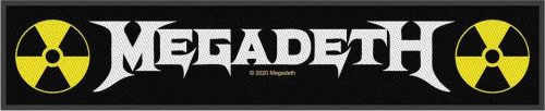 Megadeth Megadeth Logo nášivka černá/bílá/žlutá