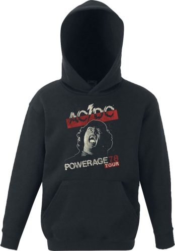 AC/DC Powerage Tour 78 detská mikina s kapucí černá