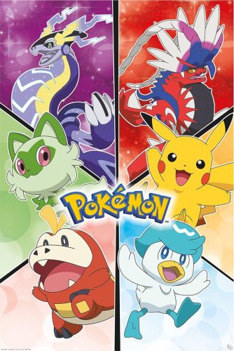 Pokémon Scarlet & Violet plakát vícebarevný