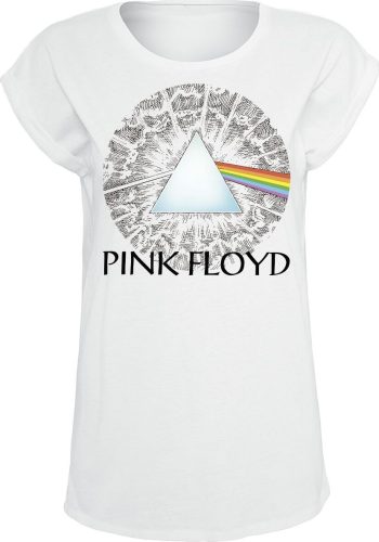 Pink Floyd Dark Side Of The Moon Dámské tričko bílá