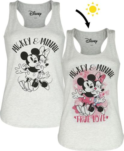 Mickey & Minnie Mouse Minni Maus Dámský top šedá