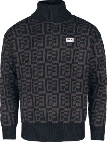 Fila TOLENTINO knitted sweater Tričko s dlouhým rukávem černá