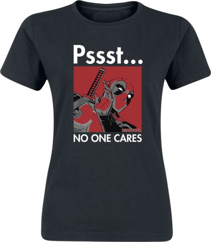 Deadpool No One Cares Dámské tričko černá