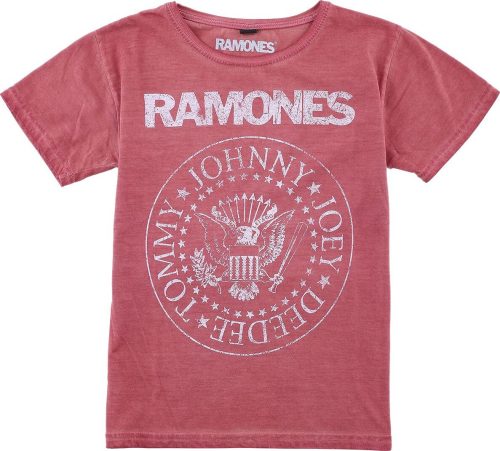 Ramones Kids - Crest detské tricko červená