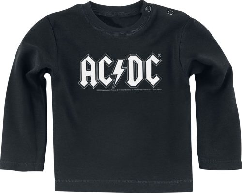 AC/DC Metal Kids - Logo kojenecké tričko s dlouhými rukávy černá