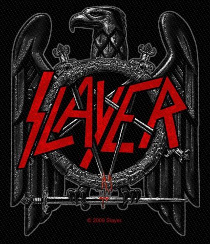 Slayer Black Eagle nášivka Černá / šedá / červená