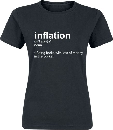 Sprüche Definition Inflation Dámské tričko černá